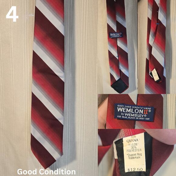 Vintage Neck Tie Bundle (Set of 5 - 1 NWT, 4 Good Condition) [TSET3] - Picture 5 of 7